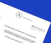 Mercedes Benz Letter